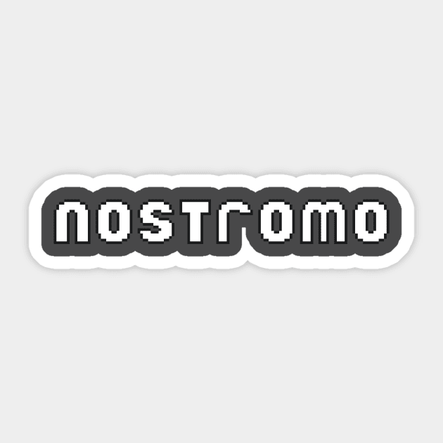 Nostromo Logo Sticker by Logan Levels Up